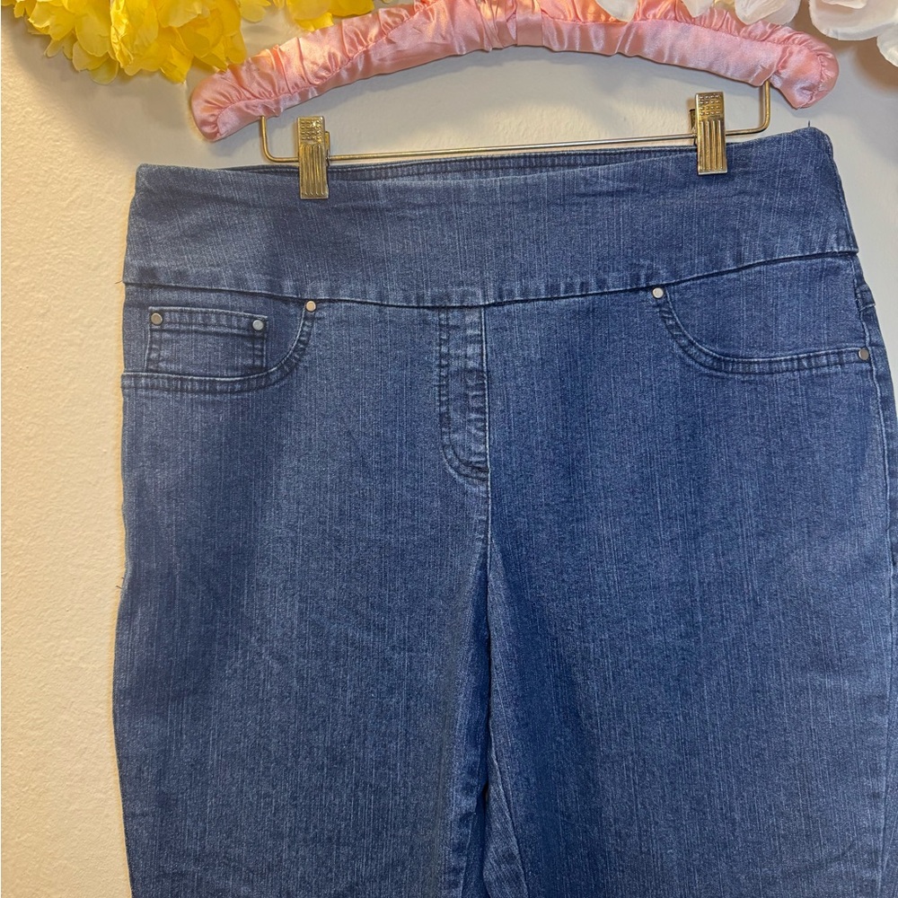 Ruby Rd. Women's Dark Blue Stretch Jeggings - Picture 2 of 7